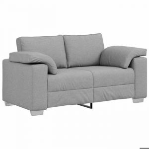 Réduction - Canapé avec coussin - Canapé double/Chaise-Canapé pour salon/Bureau - Gris nuage 160 x 77 x 82 cm tissu @FR598904