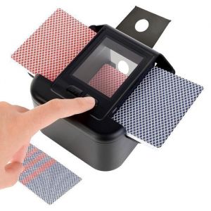 M&eacute;langeur de Cartes -Melangeur De Carte &Eacute;lectronique-pour 1-2 Jeux-Mode Auto/Manuel-2000mAh-Compatible Poker Belote UNO