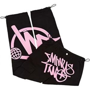 Minus Two Cargo PantsY2K Pants Baggy MenWide Legs High Waist Hip-Hop Loose Jogging Pants Streetwear Homme Pantalon Salopette Jeans
