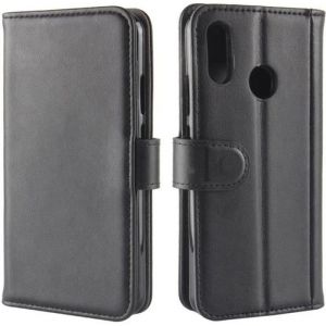 Coque Huawei P20 Lite Haute Qualité Cuir Portefeuille Housse Anti chocs Protection Etui Huawei P20 Lite (5.84) - Noir