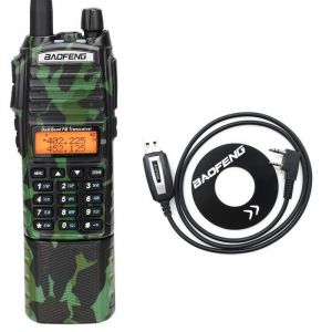 Talkies WalkiesBAOFENG UV-82 Camo Talkie-walkie 5W 3800mAh UHF VHF Bi-bande 10KM Longue Port&eacute;e UV82 Radio pour La - 5W Add SP -EURO
