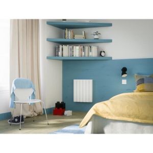 SAUTER Radiateur électrique à inertie fluide Orosi - Detecteur fenêtre ouverte et présence - Programmable - 1000 W