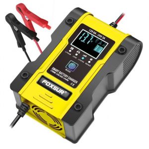 12v - 24V 6a 120ah chargeur chargeur de batterie de moto portable &eacute;cran LCD pour batterie de voiture de moto