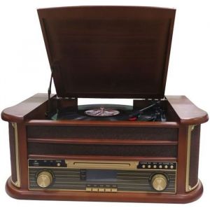 Système audio - DENVER MRD-51 - Platine 33 tours - Bois