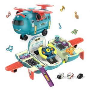 Jouet davion - ZGEER - Simulateur de conduite - Lumi&egrave;res LED - Sons - Tirelire int&eacute;gr&eacute;e