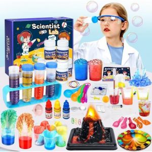 70 Experiences Kit Scientifique Laboratoire de Chimie et Kit Volcan Cre Tes CristauxJeux ducatifs de Sciences 4-12 Ans