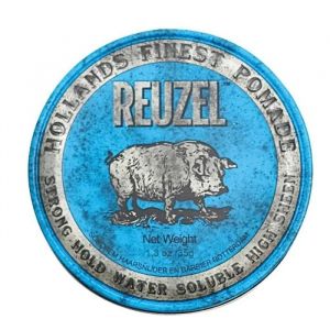 Pomade Cheveux Reuzel Blue - Strong Hold High Sheen - Piglet 35 Gr
