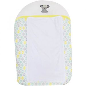 DOMIVA Matelas à langer Sweet Dream - 100% Polyester - + Housse - Blanc/Gris/Jaune - 50 x 75 cm