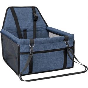 PANIER DE TRANSPORT，Si&egrave;ge auto pour chien extra stable pour chiens de petite &agrave; moyenne taille tissu Oxford respirantbleu