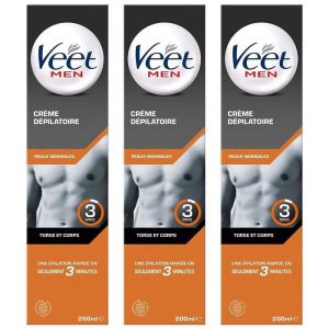 Lot de 3 Crèmes Dépilatoire - Peaux Normales - 200 ml