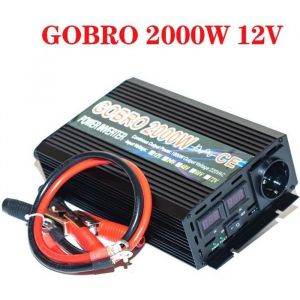 Convertisseur 12V à 220V - Onduleur - 2000W - Onde pure sinus - Idéal camping et bateau