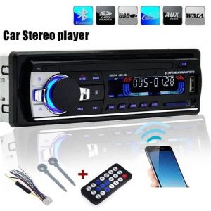 Drfeify Letouch Autoradio Bluetooth Poste Radio Voiture 12V 1Din MP3 Lecteur de Voiture Stéréo Soutient FM-USB-SD-AUX-Bluetooth -OLL