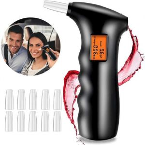 JTENG Alcootest Ethylotest PortableNumérique avec Ecran LCD dAffichage alcotest numerique homologué Haute Sensibilité avec 1 A28
