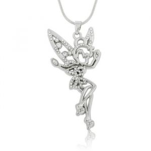 Collier Fée Clochette - Disney Fairies - Cristal - Argenté
