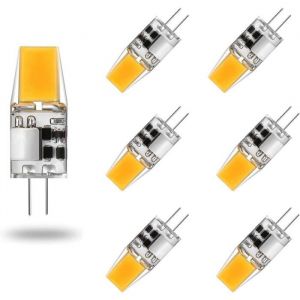 Ampoule LED G4 - YNKKVRE - 12V 5W - Blanc Chaud 3000K - Lot de 6 - Angle de Faisceau 360&deg;