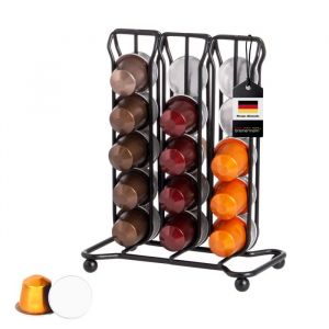 bremermann Nespresso présentoir à capsules distributeur de capsules  max. 30 capsules  noir
