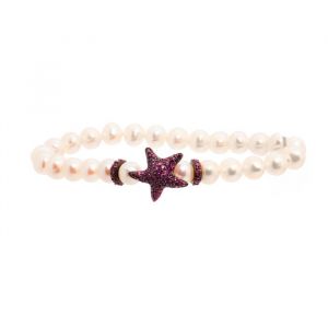 Bracelet - Lancaster - JLA-BRSTAR5WH - Plaqué or - Cristaux Swarovski - Doré rose