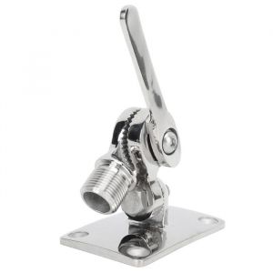 SALUTUYA Support dantenne VHF Boat Support de base de lantenne VHF de qualit&eacute; marine 93 x 64 mm moteur bateau