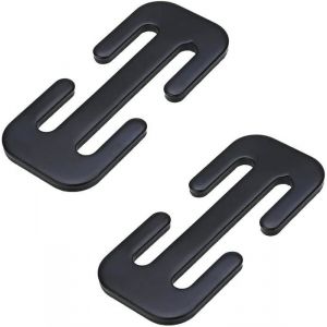 Clip Ceinture de Sécurité Voiture 2 PCS Boucle de Ceinture de Sécurité en Métal 7CM Clip de Ceinture de Sécurité Auto(Noir)
