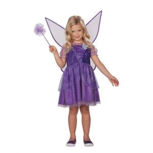D&eacute;guisement de f&eacute;e pour enfant - Violet - 140 - Jupon en tulle - Motifs triangulaires