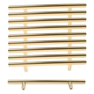 Poign&eacute;e de porte nordique - Entraxe 128mm - Diam&egrave;tre 12mm - Longueur 200mm - Alliage daluminium