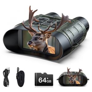 Jumelle Vision Nocturne Cam&eacute;ra CAMPARK 112MP 4K Zoom Num&eacute;rique 12X &eacute;cran LCD 3.0 5000mAh Rechargeable Infrarouge Vision Nocturne