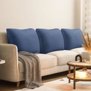 VERCART 1 piece Coussin De Dossier De Lit 60cm Coussin De Lecture pour Canapé et Tête De Lit Coussin Lombaire Appui-Tête Bleu