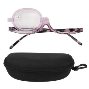 Cuque Lunettes de maquillage rabattables Loupe Cosm&eacute;tique Lunettes Femmes &Eacute;l&eacute;gant Flexible Rabattable Maquillage Lunettes De