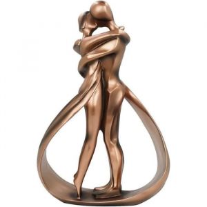 StatueEmbrasser Amant Statue C&acirc;lin Couple Sculpture Art Figure Abstraite Moderne D&eacute;coration Fait Main Cadeau De Mariage Souvenir