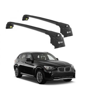 Barres de Toit TURTLE AIR-2 BMW X1 E84 2009 2010 2011 2012 2013 2014 2015 (SUV) Noir