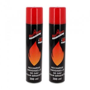 2 bouteilles gaz belflam 300 ml