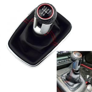 5 vitesses - Pommeau de levier de vitesse à 5 vitesses Trou de 12mm Pour VW Golf 4 MK4 GTI R32 1998-2006