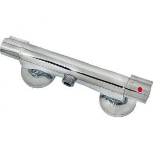 Mitigeur thermostatique douche chrome KLIEGGER - ALAPI - Laiton - Rosaces fournies
