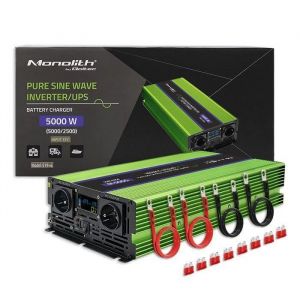 Qoltec Pure Sine Wave Inverter Monolith 2500W 5000W - 5901878519449