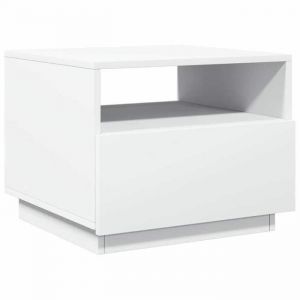 Bon plan Table basse/table dappoint - JILI HOT - avec lumi&egrave;res LED blanc 50x49x40cm - Pour salon Thome3532477