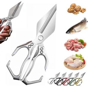 Ciseaux de cuisine multifonctionnels et robustes ciseaux &agrave; volaille coupe-os robuste ciseaux tout usage