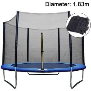 Filet scurit trampoline 183cm - Rechange indchirable pour modle 6 poteaux rsistant aux UV Label