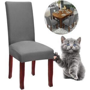 Housse de Chaise Extensible Frifer 6 Pi&egrave;ces Housses de Chaise Haut Dossier Elastiques Housse de Protection pour Salle &agrave; Manger
