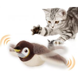 Jouet Oiseau pour Chat Jouet pour Chat interactif Oiseau Volant Chat Jouet Chat Oiseau Qui Bouge Jouet Oiseau Qui Vole Chat