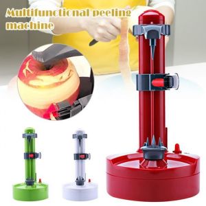 Éplucheur Electrique avec Adaptateur Multifonction Cuisine Automatique Éplucheur pour Pommes de Terre Fruits et Légumes - VERT
