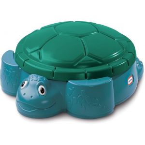 Bac à sable - Little Tikes - Tortue - Couverture amovible - 2 sièges moulés - Utilisation extérieure