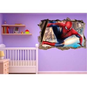 Stickers - Spiderman - réf 23244 - 90x60cm - Décoration murale - Enfant