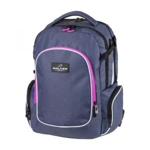 Sac à dos - Walker - Bleu et rose - 3 compartiments - Campus Evo