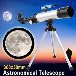 Télescope astronomique professionnel avec trépied extérieur monoculaire Zoom télescope longue vue pour regarder les étoiles de lune