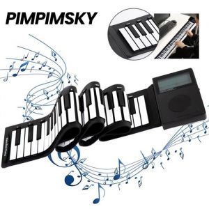 PIMPIMSKY Clavier Piano Pliable Piano électronique Portable 88 Touches Jouet de piano Clavier électronique débutant Enfant