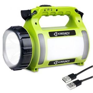 Lanterne LED Rechargeable Dimmable Lampe Torche pour Eclairage Extéieur IPX4 Étanche Spot pour RandonnéeCamping Bivouac