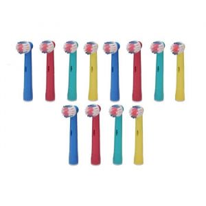 Embouts de rechange - Oral B - Precision Kids - Lot de 12 brossettes compatibles rotatives