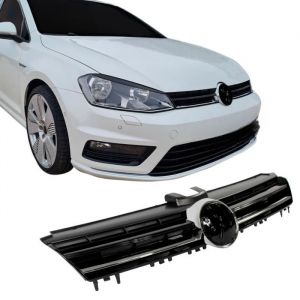 Calandre avant ABS VW Golf 7 de 2012 a 2017 Noir - Chrome sans embleme-41186114