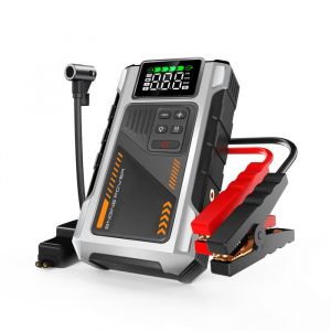 Eigotrav U2 D&eacute;marreur de voiture 6000A avec compresseur dair 150PSI Batterie Externe 12000mAh Jump Starter 12V Argent