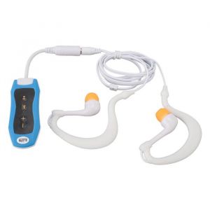 Baladeur MP3 Waterproof IPX8 avec Ecouteurs Waterproof Noir Bleu 8 Go